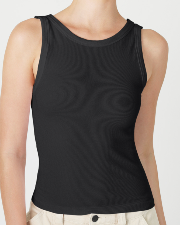 blanco reversible ribbed tank top -black