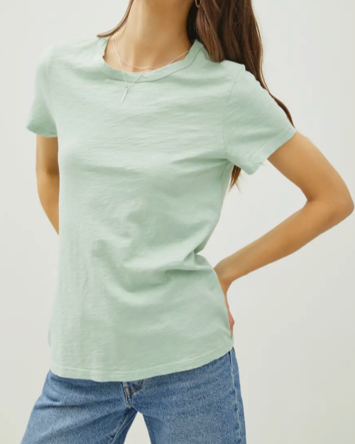 essential cotton tee - watercress green