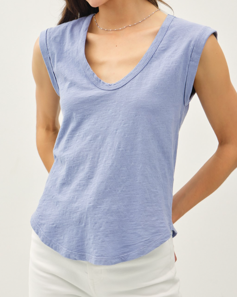 dani slub tee. - blue