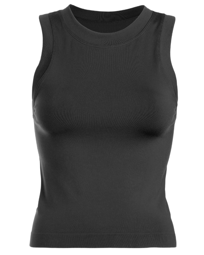 skinny love sleeveless top - black