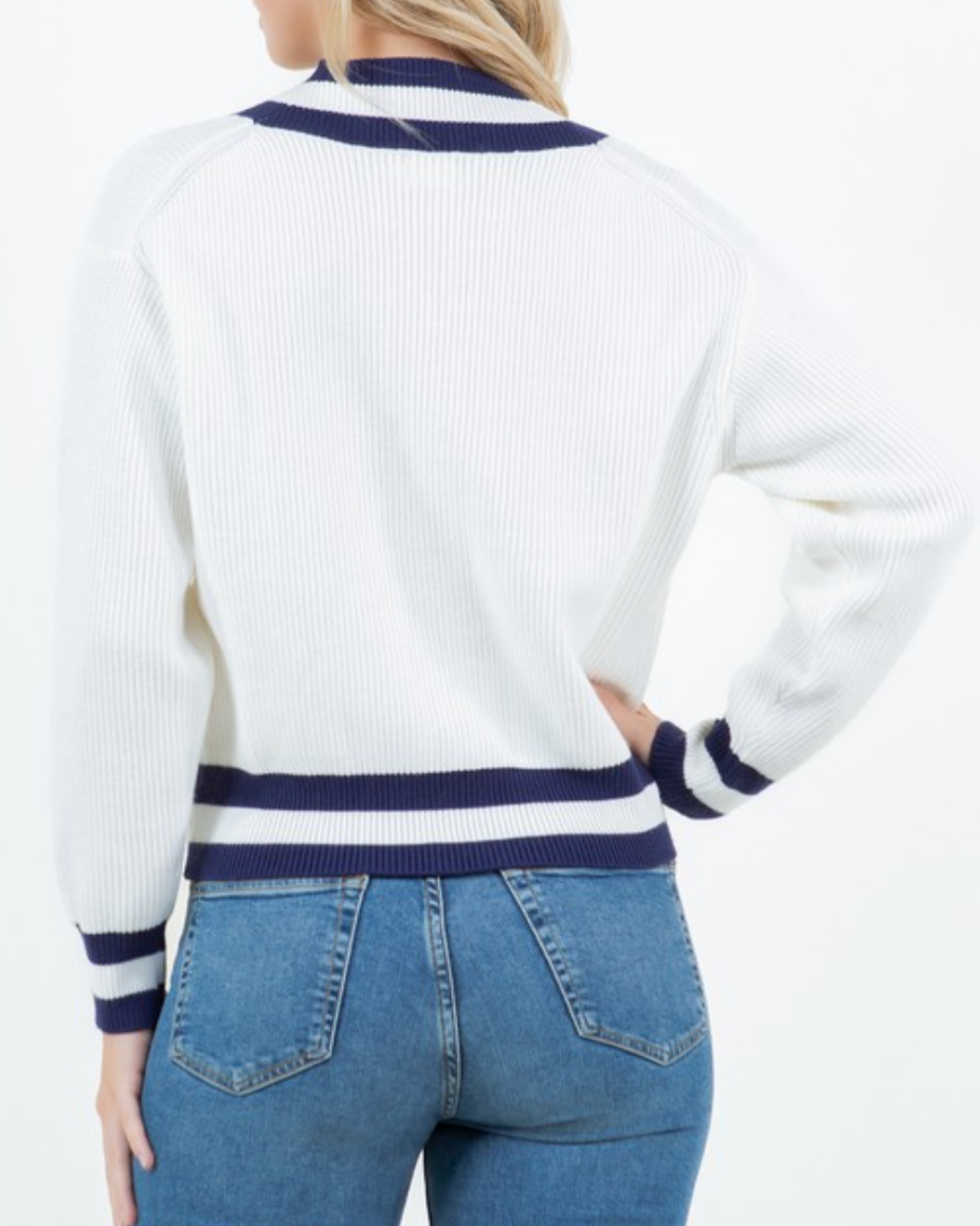 newport sweater - white
