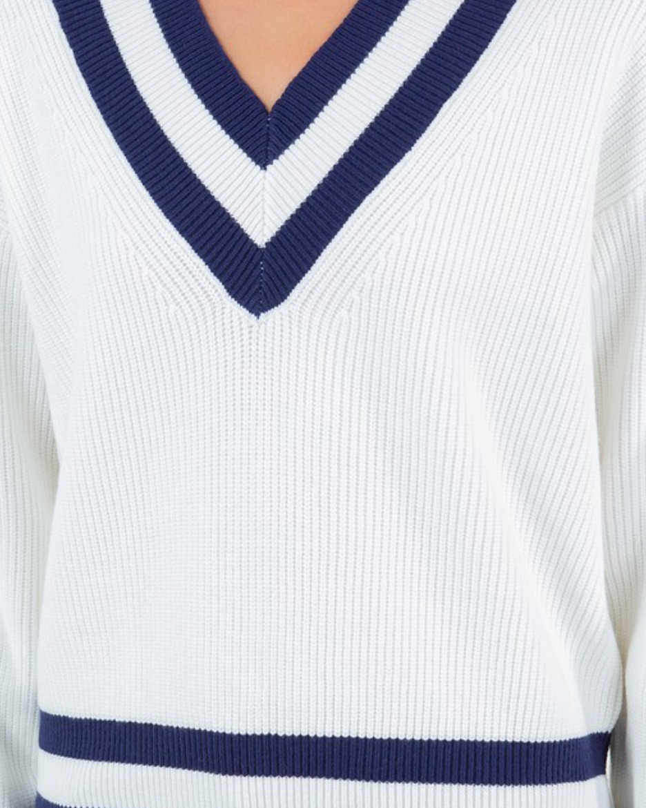 newport sweater - white