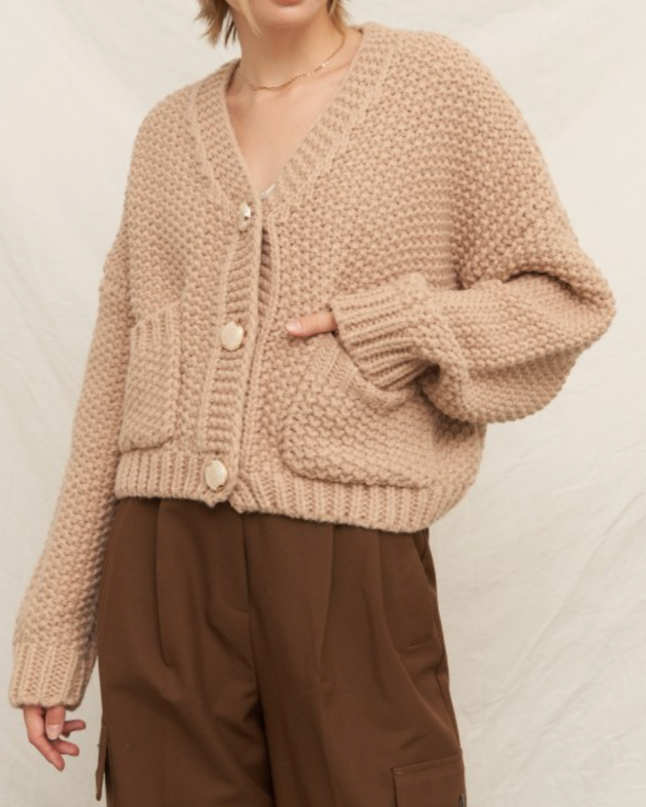 dali cardigan - taupe