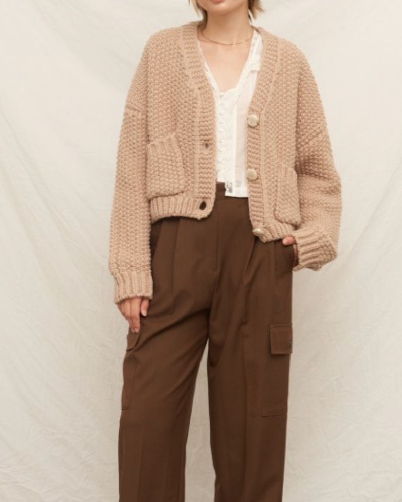 dali cardigan - taupe