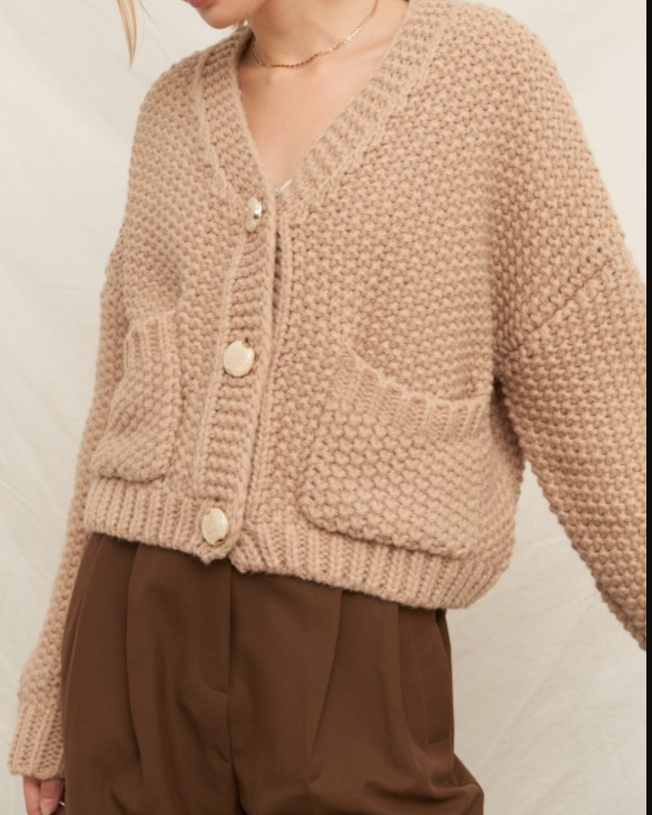 dali cardigan - taupe