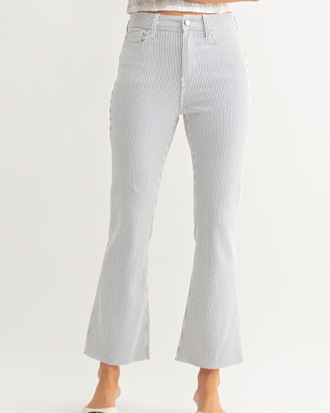 The Amalfi Stripe Crop Jean