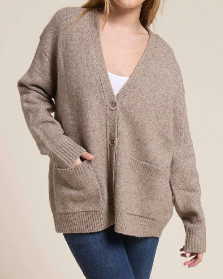 the hangout cardigan - latte