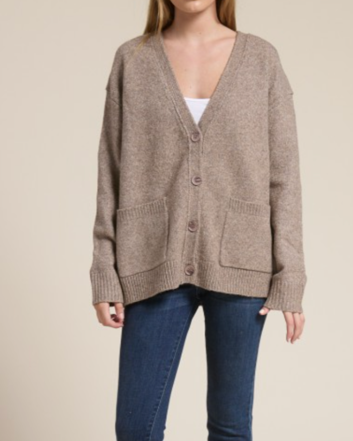 the hangout cardigan - latte