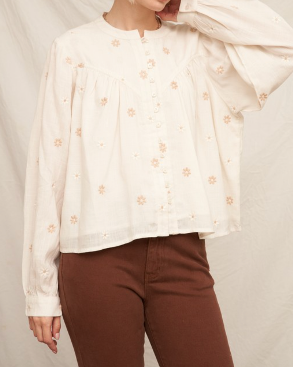daisy blouse - ivory