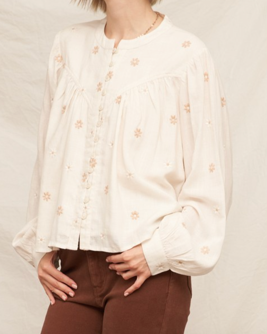 daisy blouse - ivory