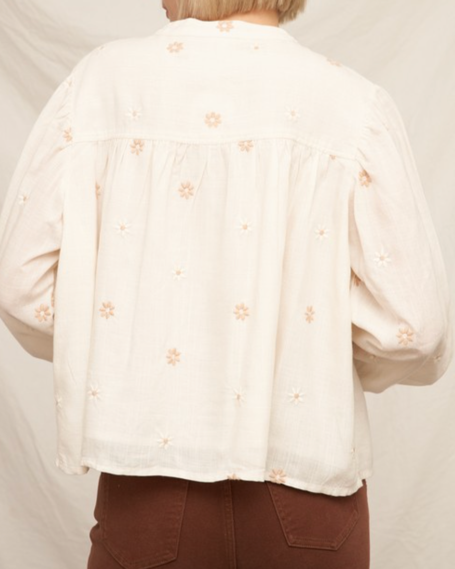 daisy blouse - ivory