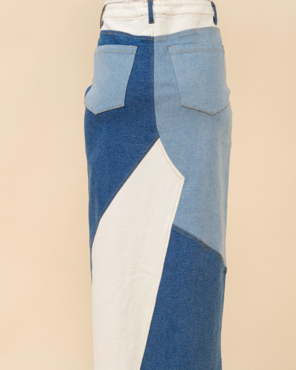 mosaic skirt - denim