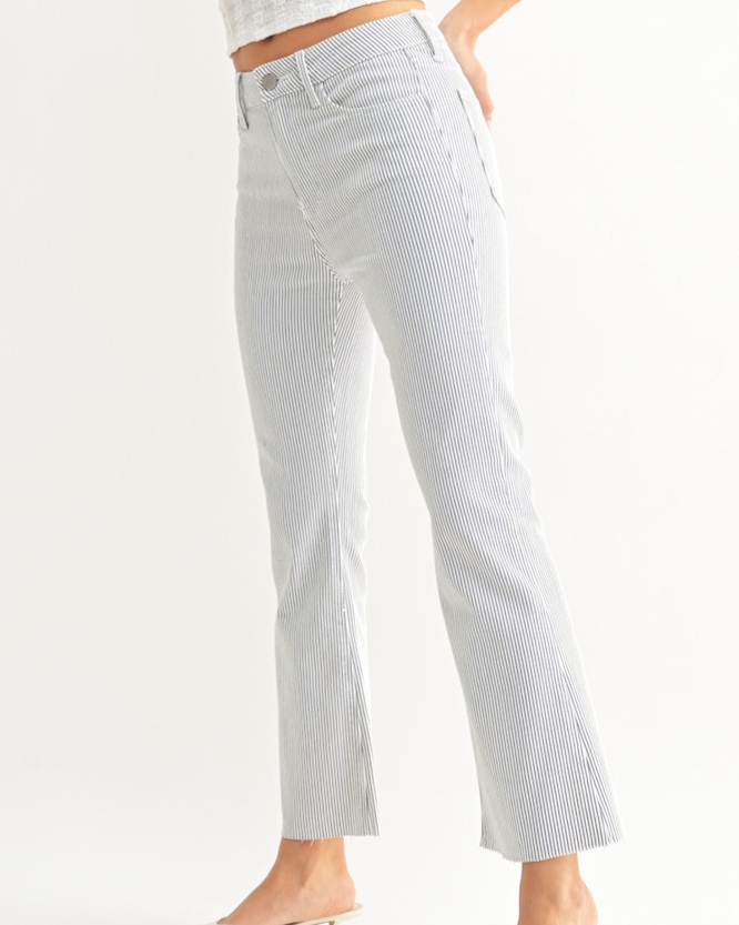 The Amalfi Stripe Crop Jean