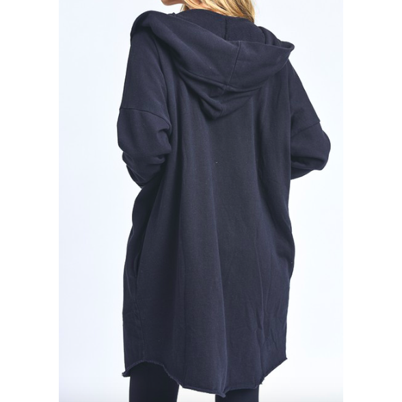 harley hoodie coat - black