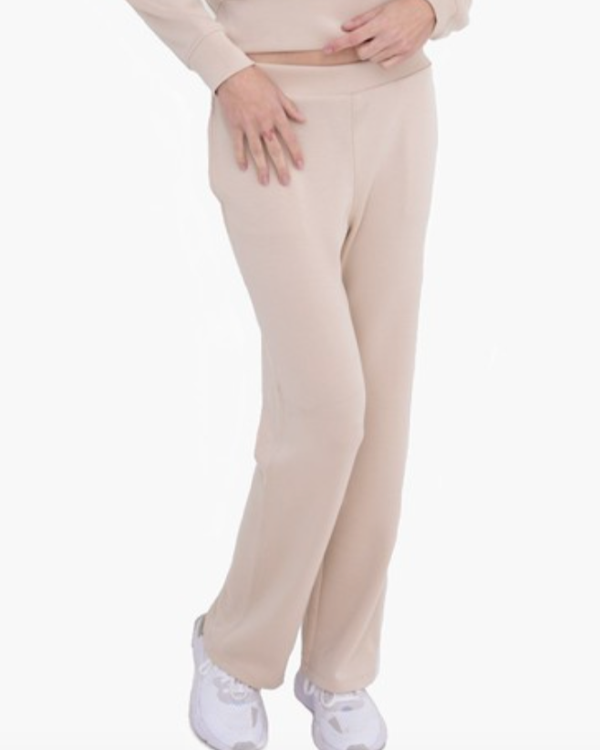 namaste flare lounge pants - natural