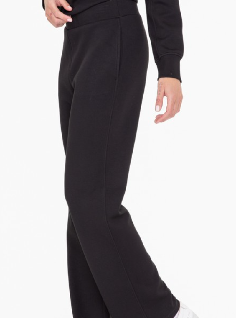 namaste flare lounge pants - black