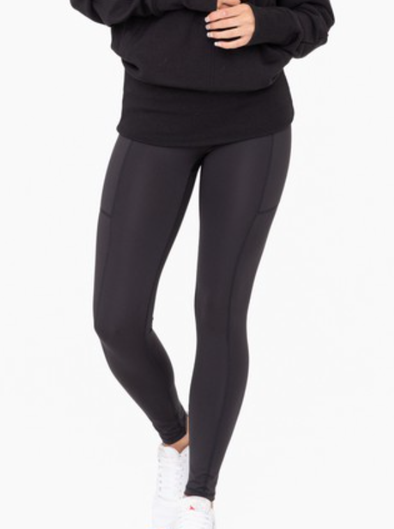 buttercup legging with side pockets - black