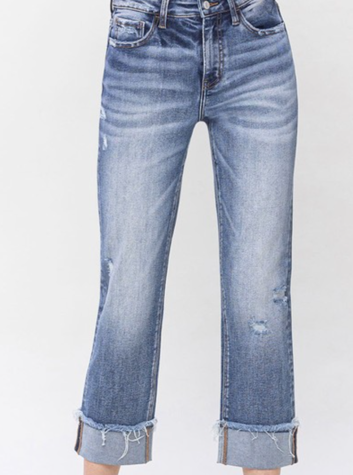 dylan cuffed cropped jeans