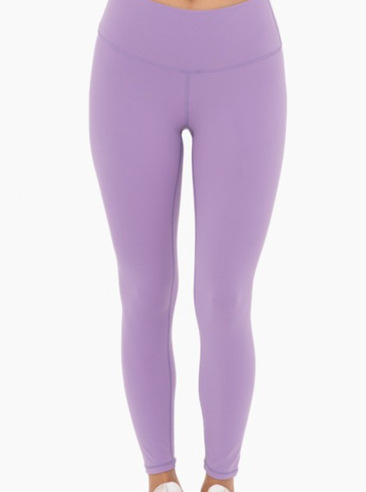 butter soft 7/8 legging -lavender