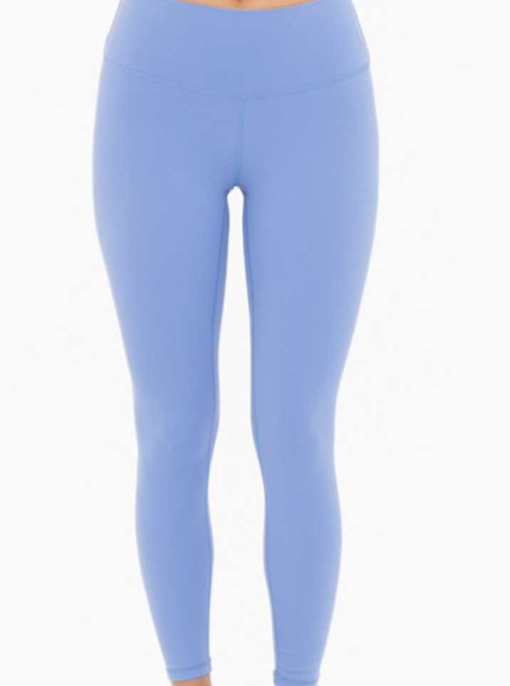 butter soft 7/8 legging - powder blue