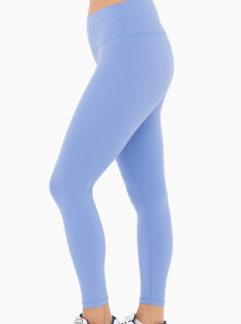 butter soft 7/8 legging - powder blue