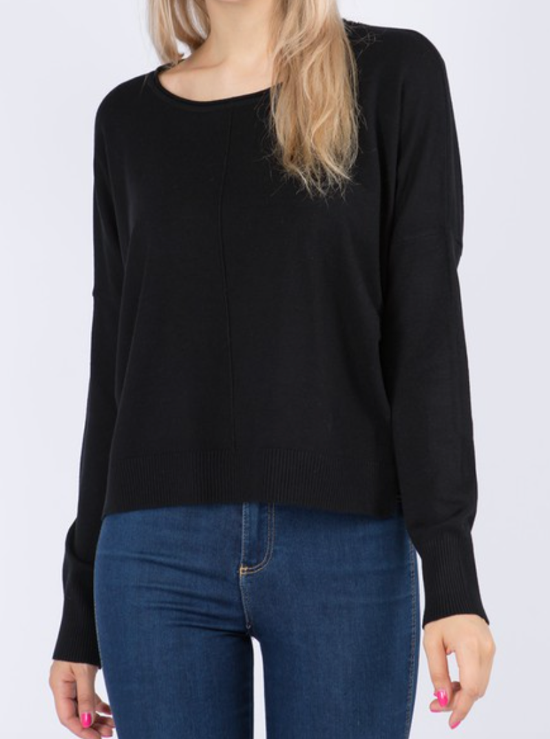 halo sweater - black