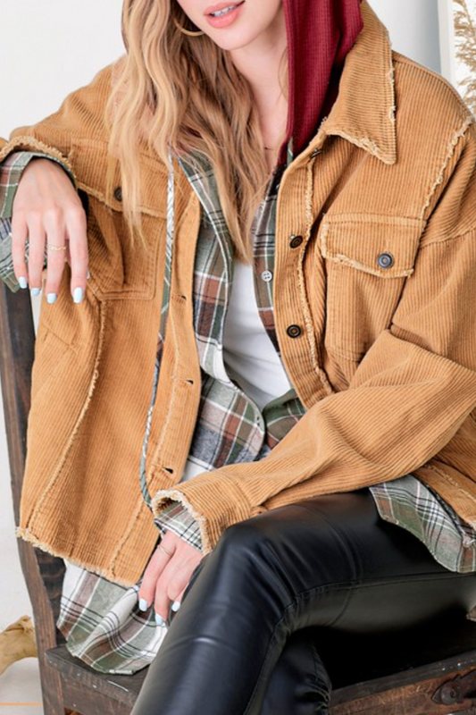 raven corduroy jacket - camel