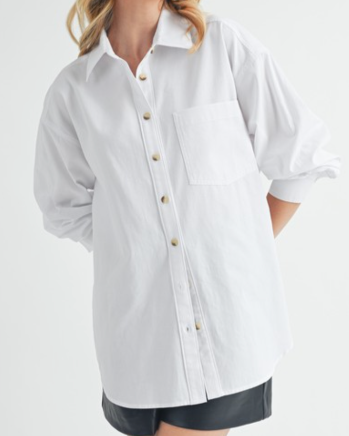 boyfriend button down blouse