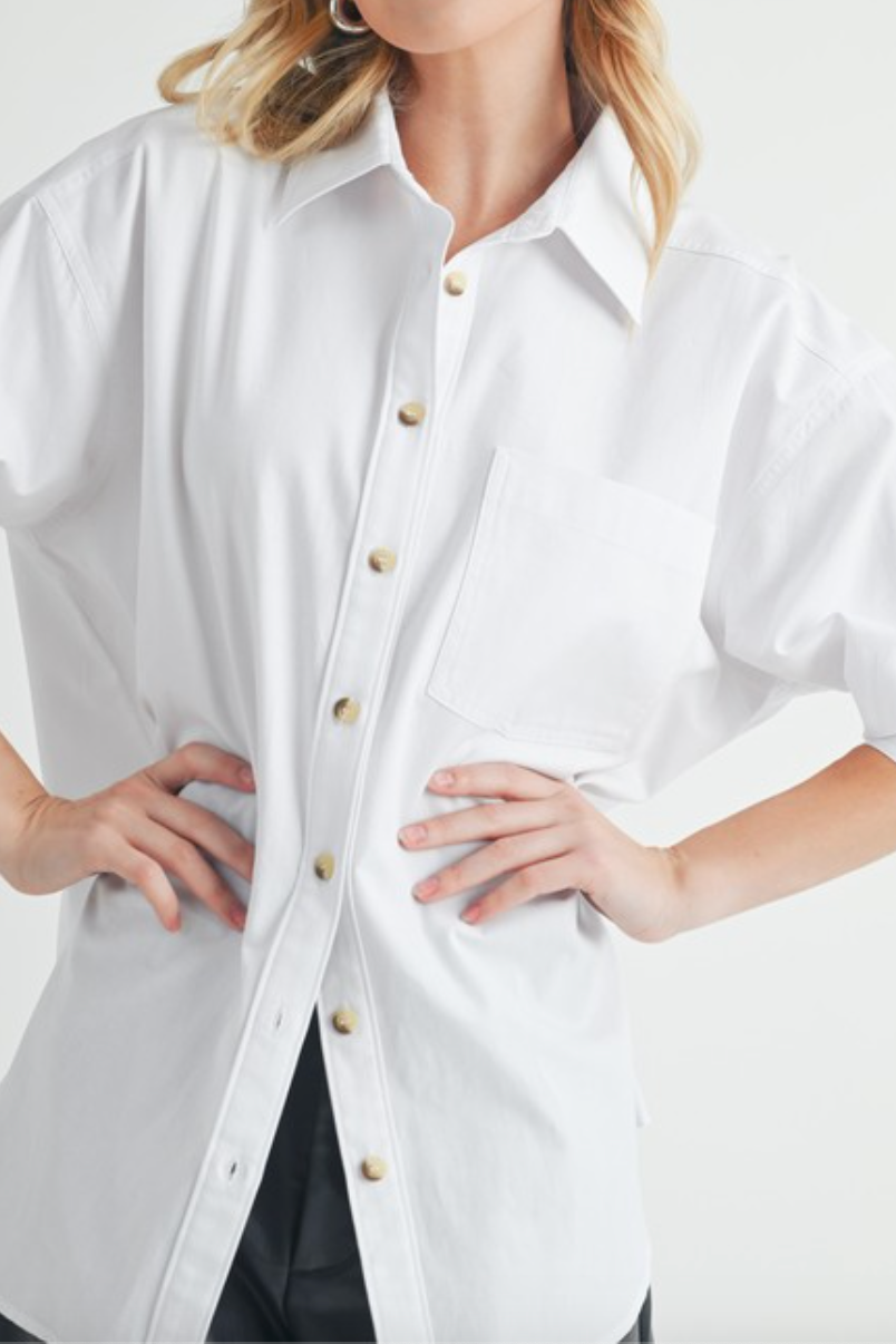 boyfriend button down blouse