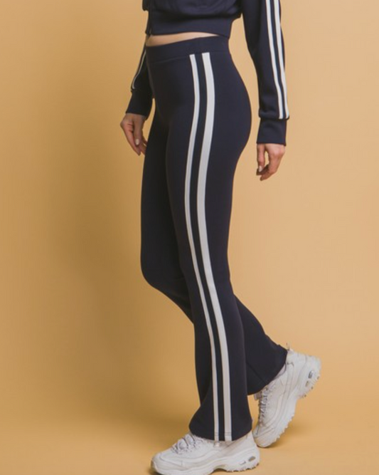 muse flare retro legging -navy