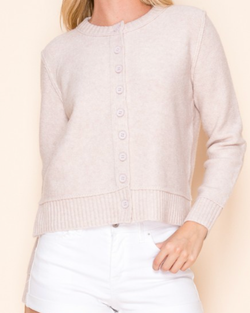 reef soft cardigan - beige