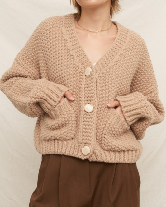 dali cardigan - taupe