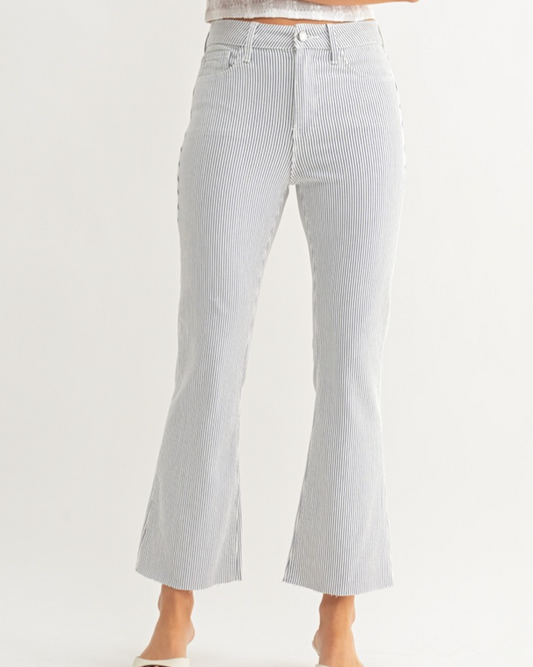 The Amalfi Stripe Crop Jean