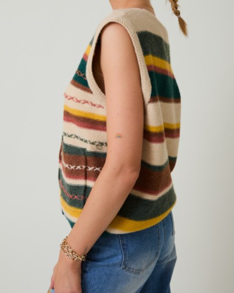 hazel retro sweater vest