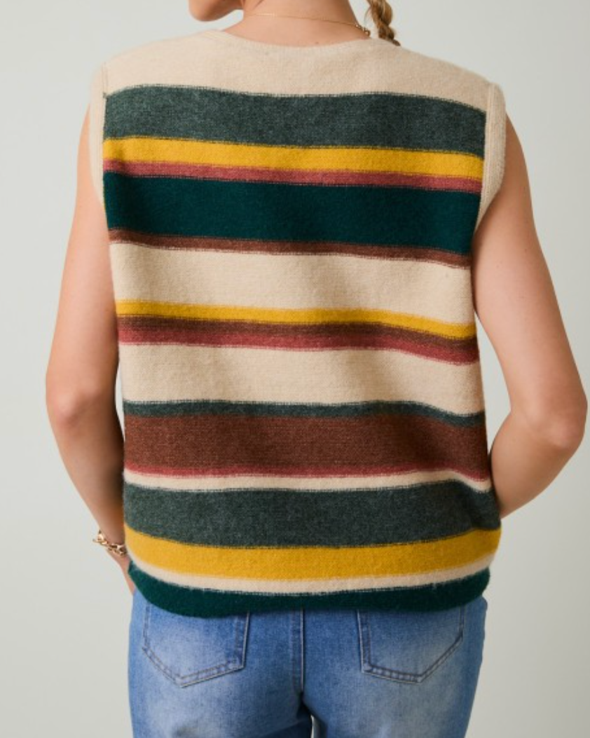 hazel retro sweater vest