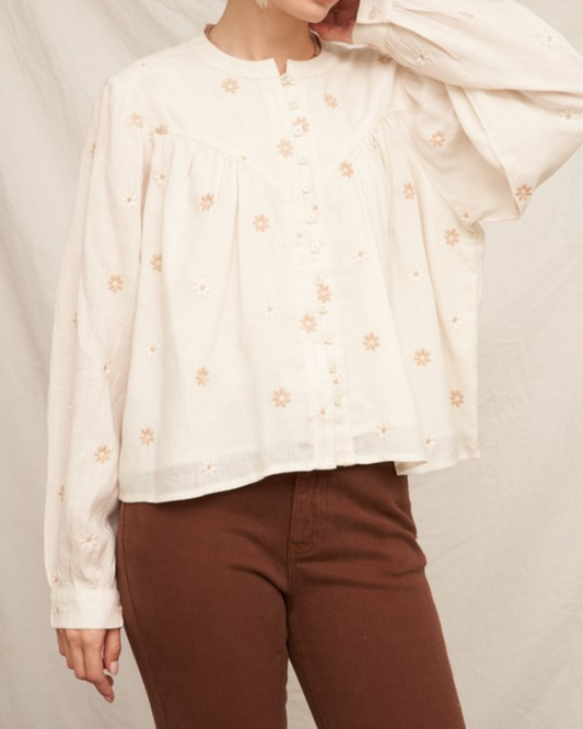 daisy blouse - ivory
