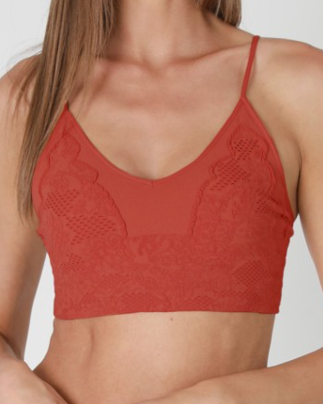 chantilly lace bralette - sunburn