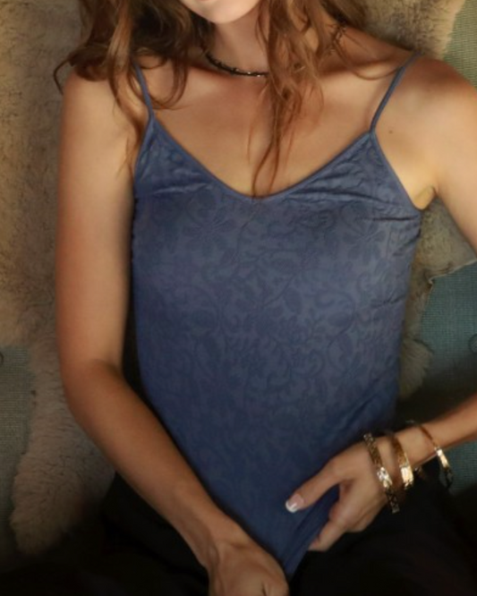 chantilly lace cami - teal