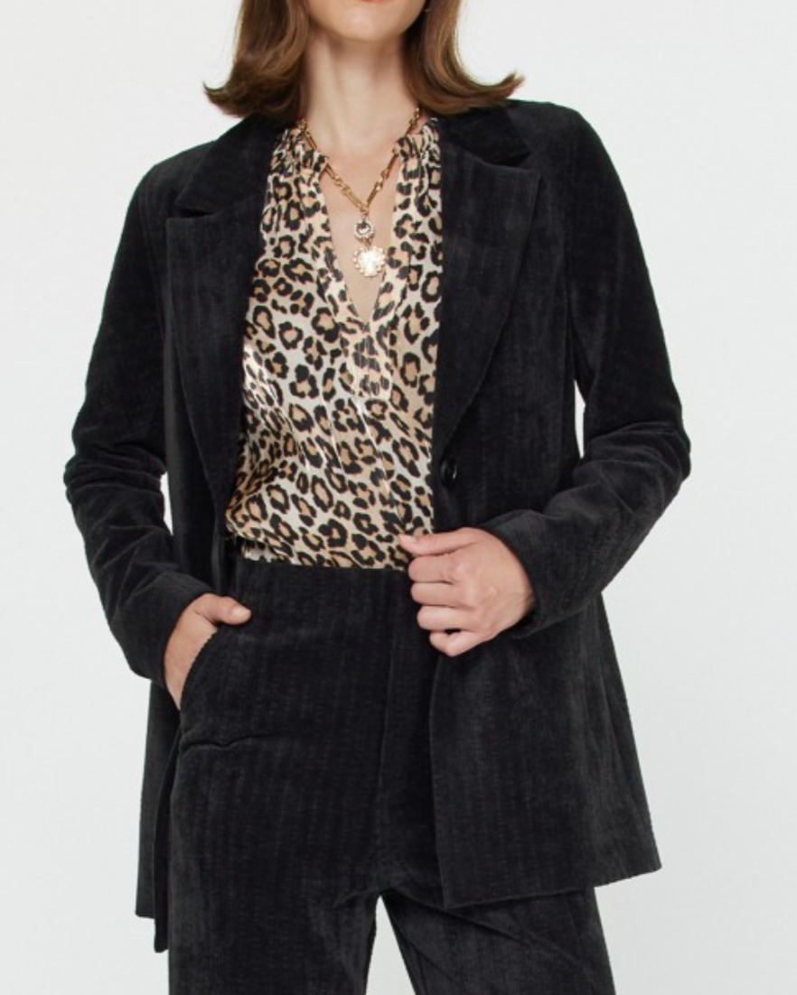 ashton blazer - black