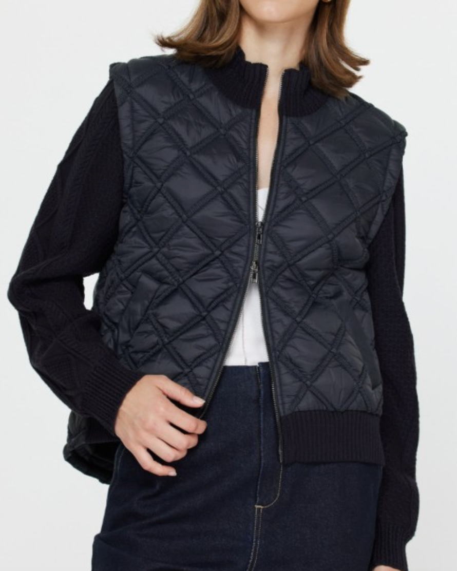 sutton jacket - black