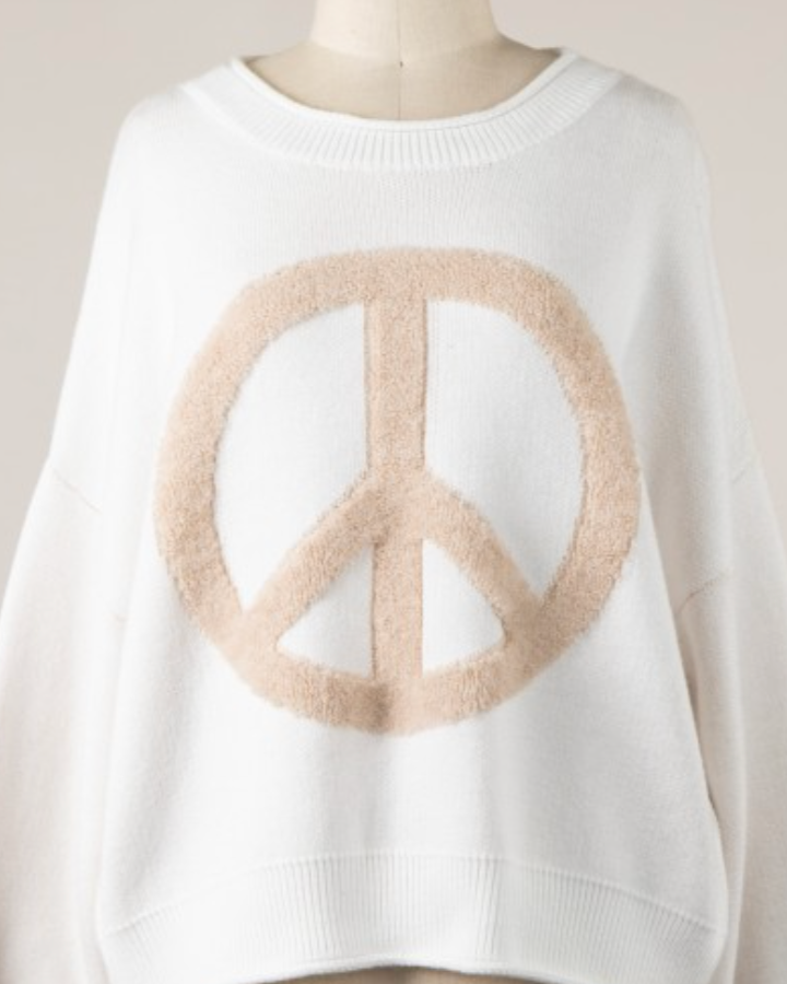 peace soft sweater