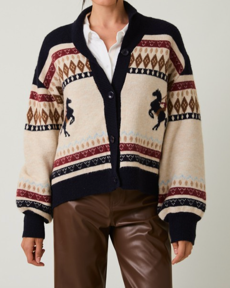 jessie fairisle cardigan