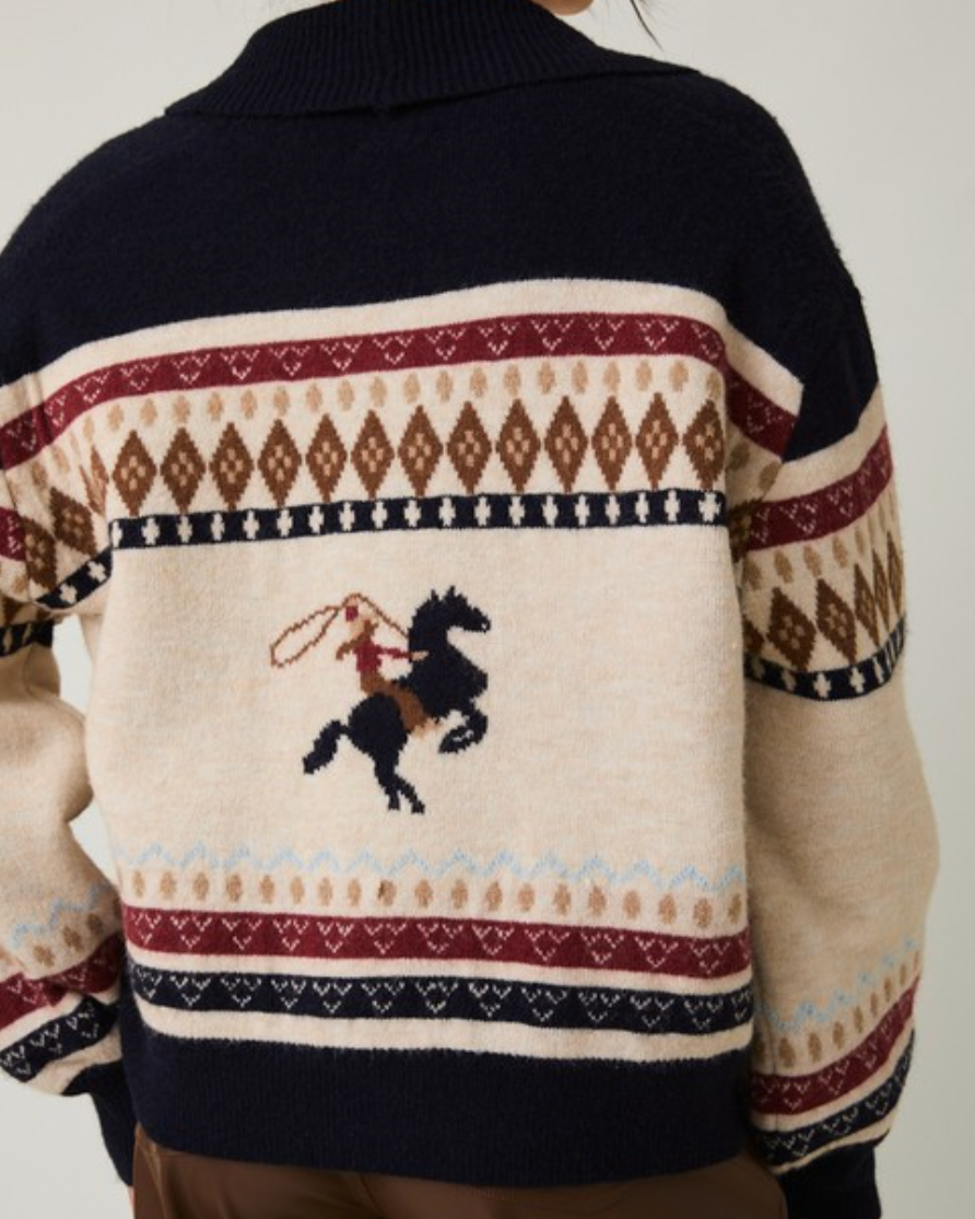 jessie fairisle cardigan