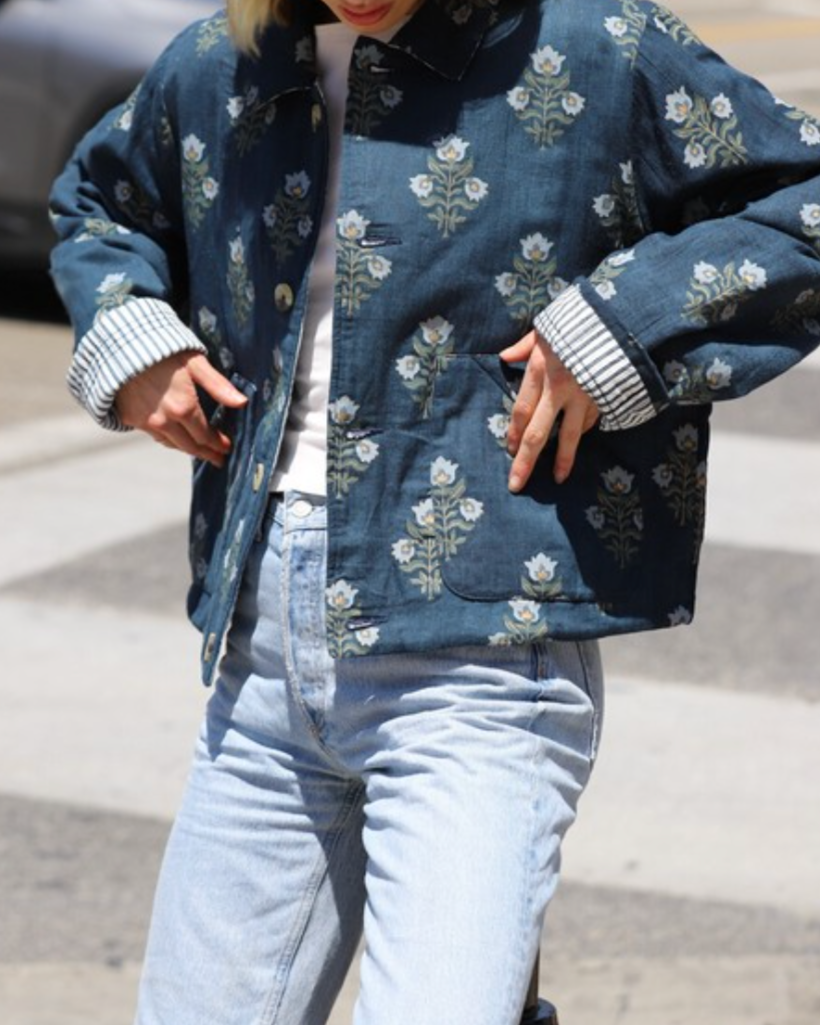 bloom jacket - denim blue
