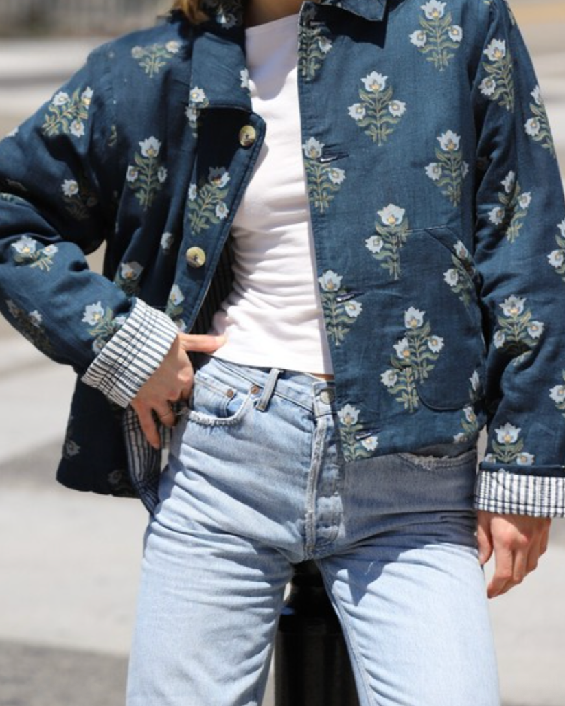 bloom jacket - denim blue