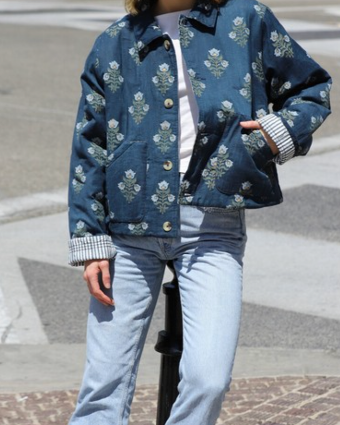 bloom jacket - denim blue