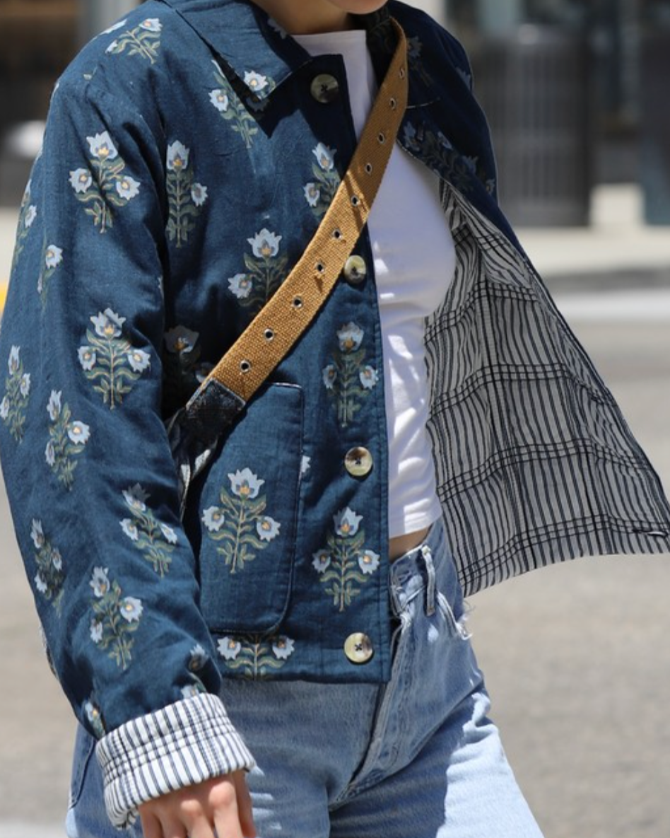 bloom jacket - denim blue