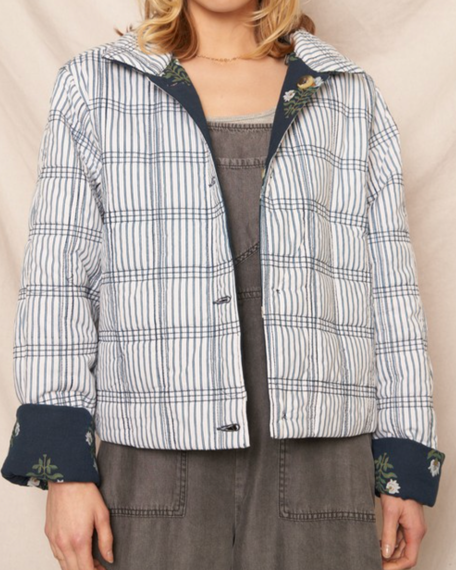 bloom jacket - denim blue