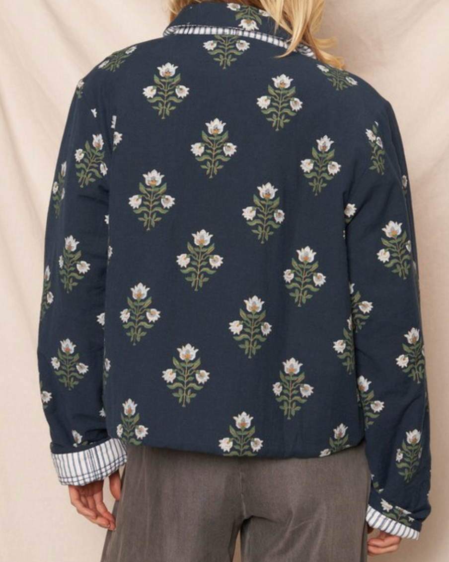 bloom jacket - denim blue