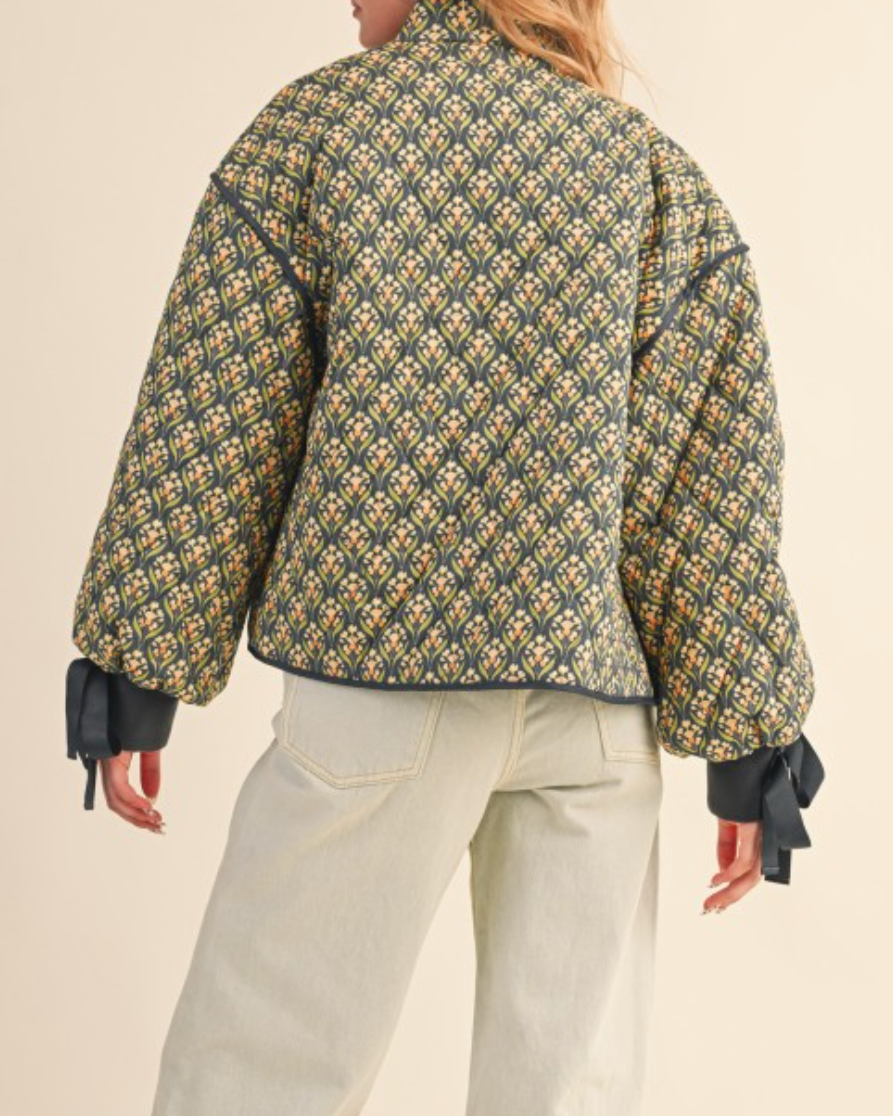 chelsea floral quilted jacket